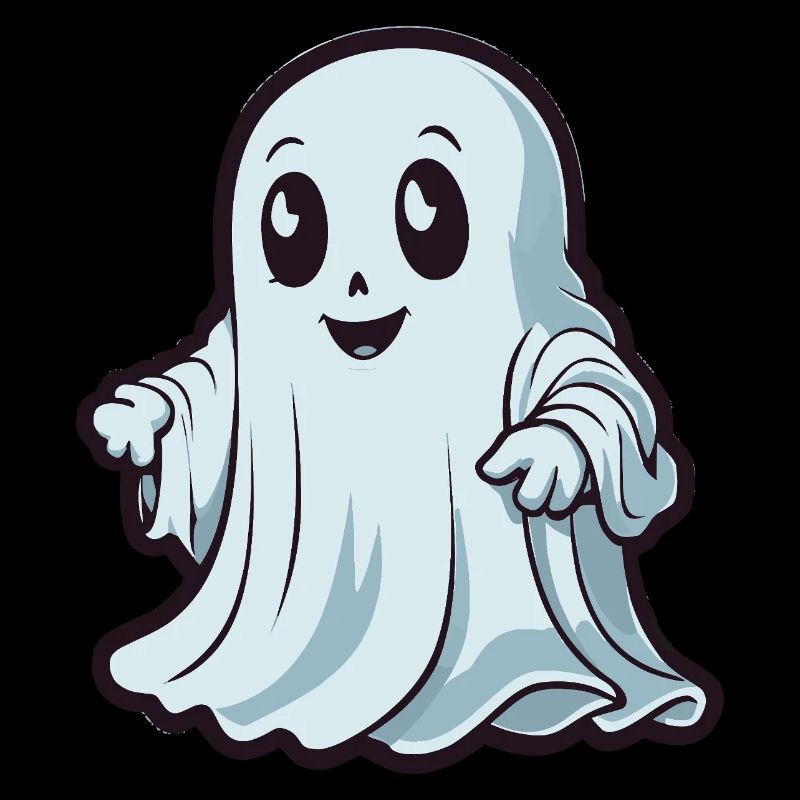 Cute Ghost - Spooky Halloween Design
