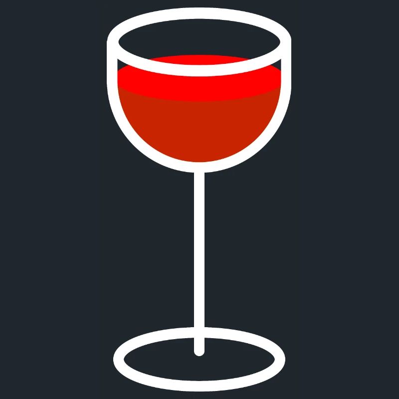 Weinglas mit Rotem Wein