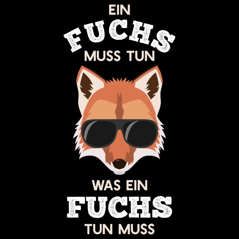 Cooler Fuchs mit Sonnenbrille Rotfuchs