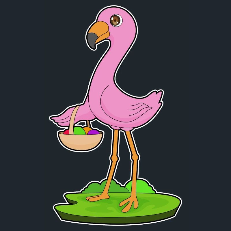 Flamingo Fruit Basket