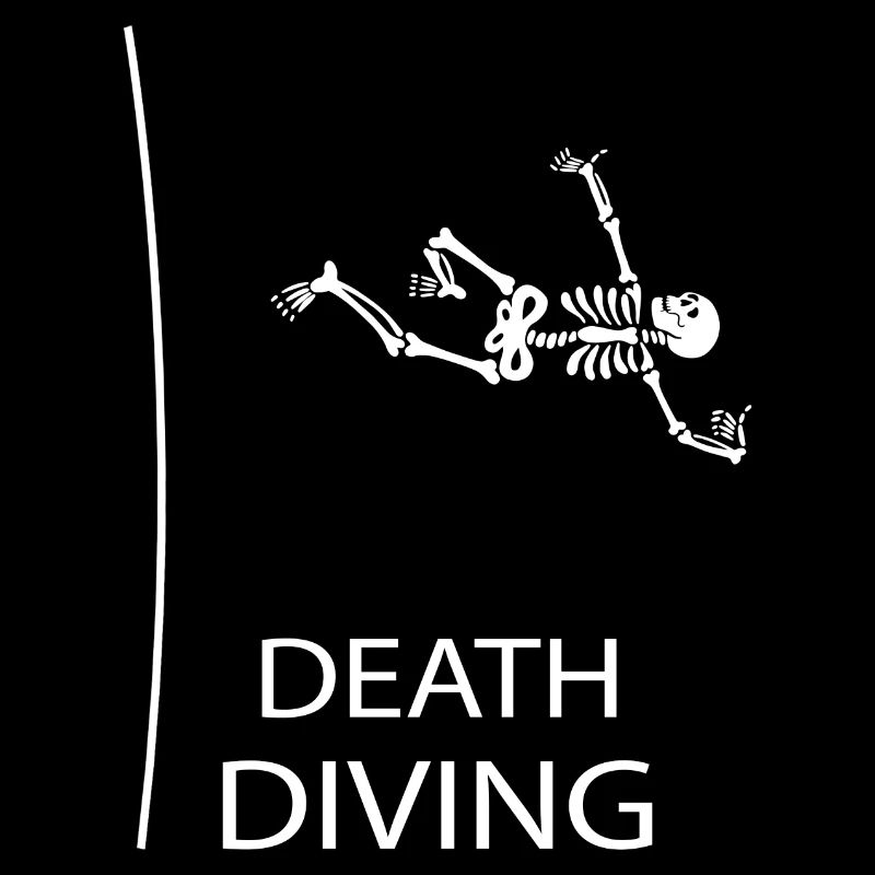 Klippenspringer death-diving dods Kunstspringen