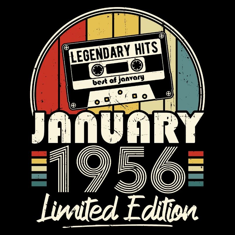 January 1956 Vintage Anniversary Retro Gift