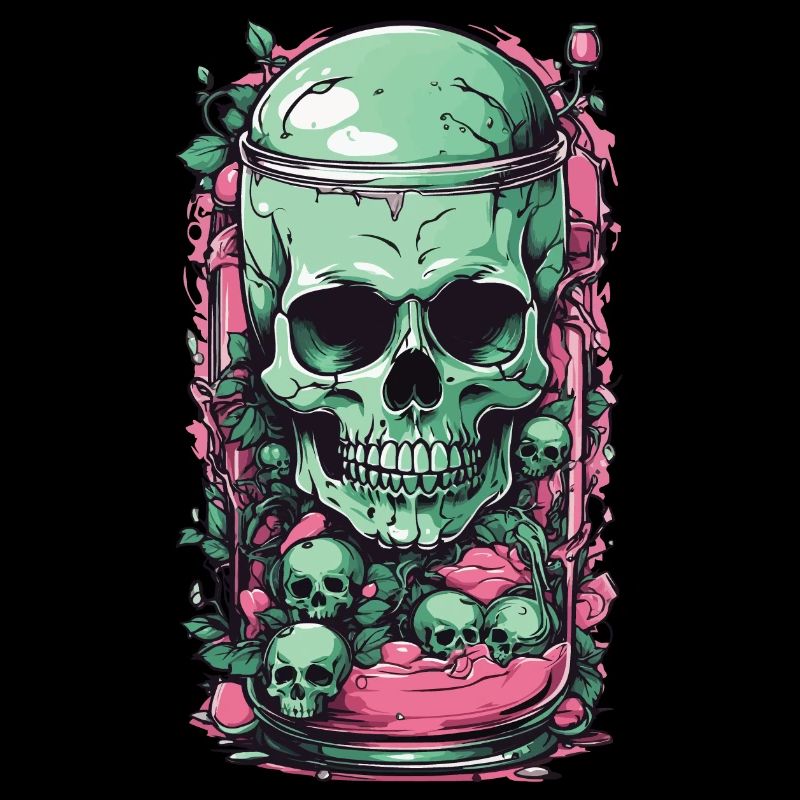 Goth Skull Candy Pastel Gothic Weirdcore Design
