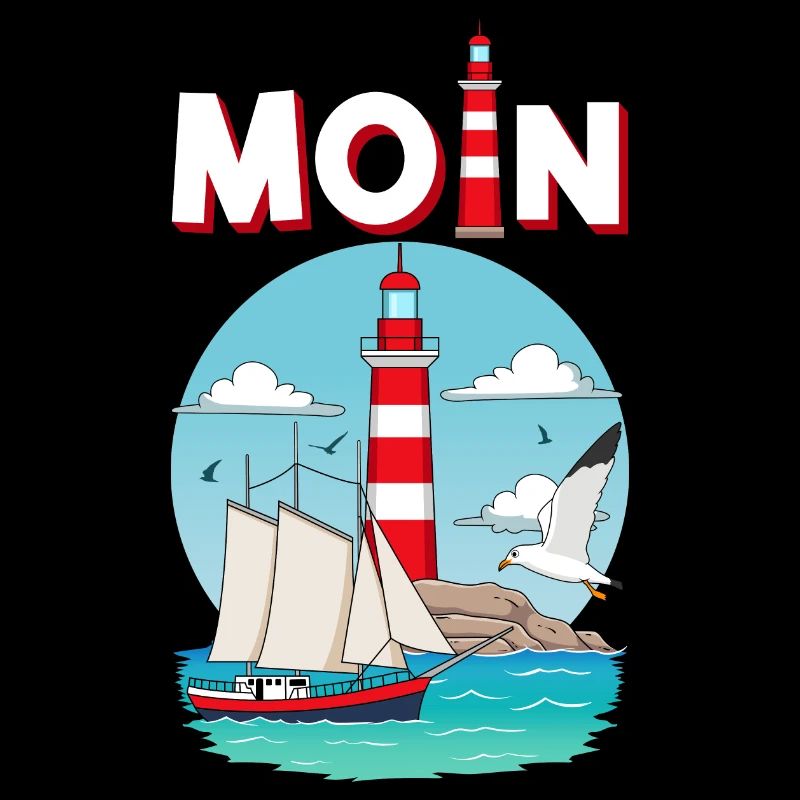 Moin Möwe Lighthouse Northern Germany