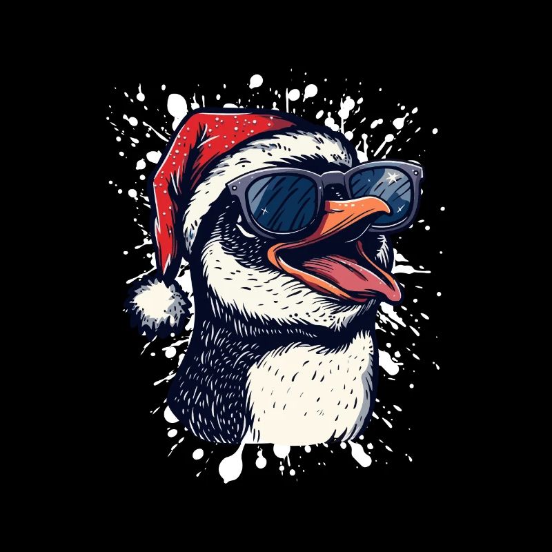 Pingouin Noël Drôle