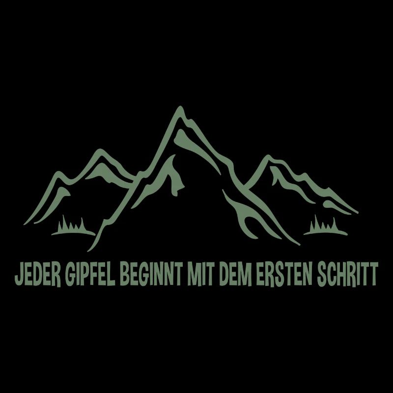 Fröhliche Bergansicht: Den ersten Schritt wagen!