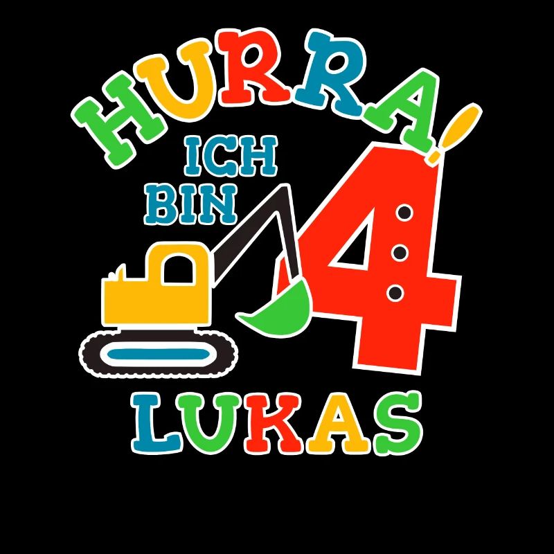 Name Lukas 4. Geburtstag Personalisiert