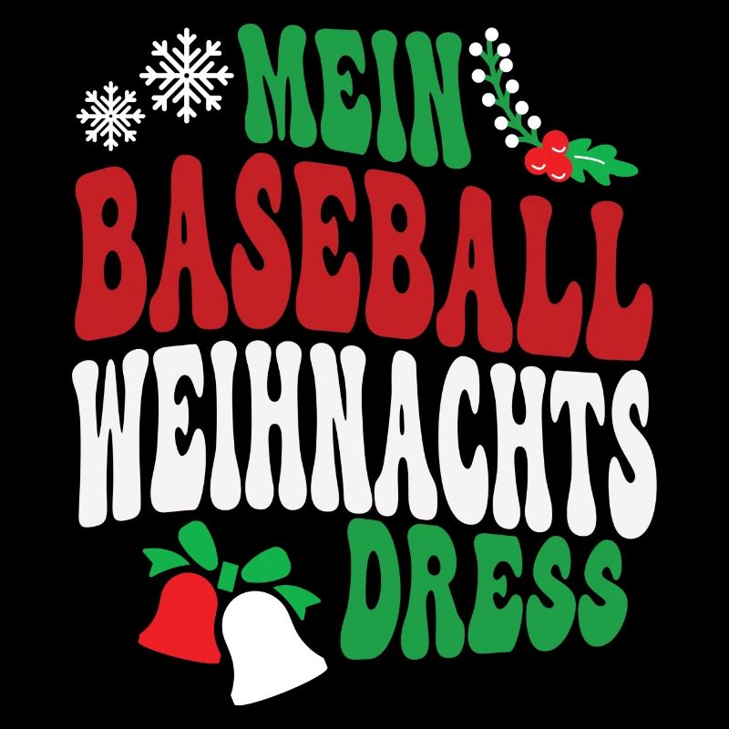 Weihnachten Baseball Spielerin Baseballspielerin