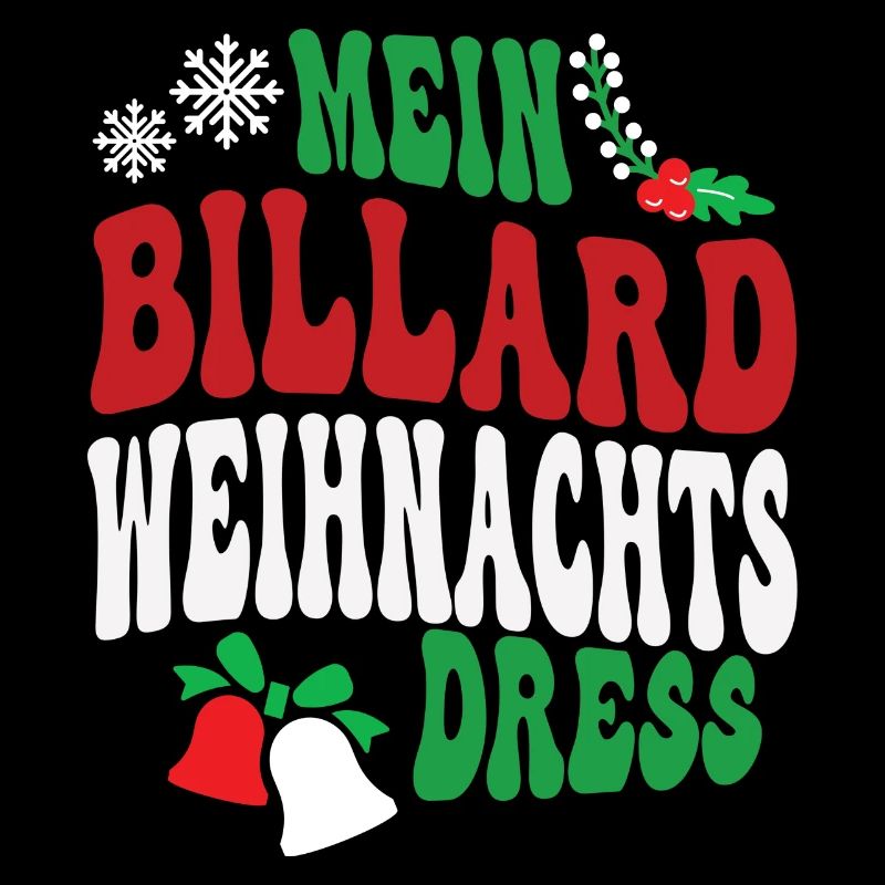 Weihnachten Billard Spielerin Billardspielerin