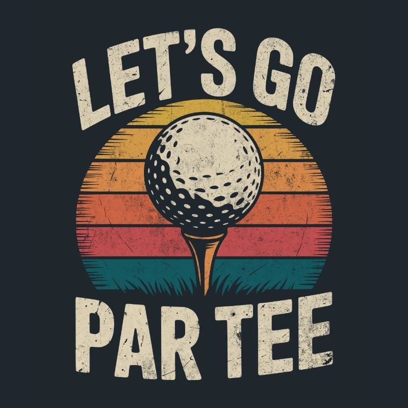 Par tee lustiges Golf Design