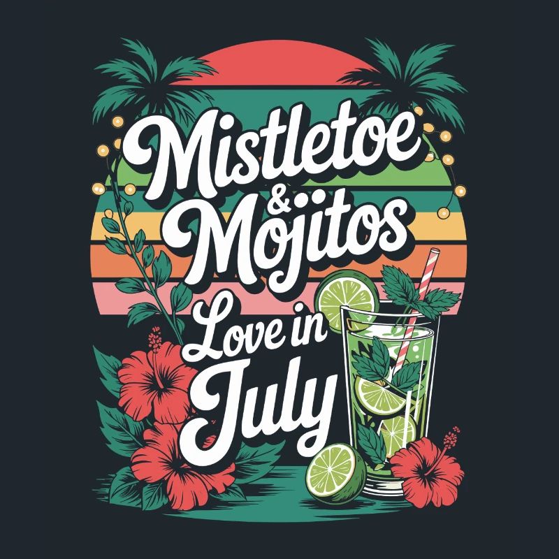 Mistletoe and mojitos Christmas in July