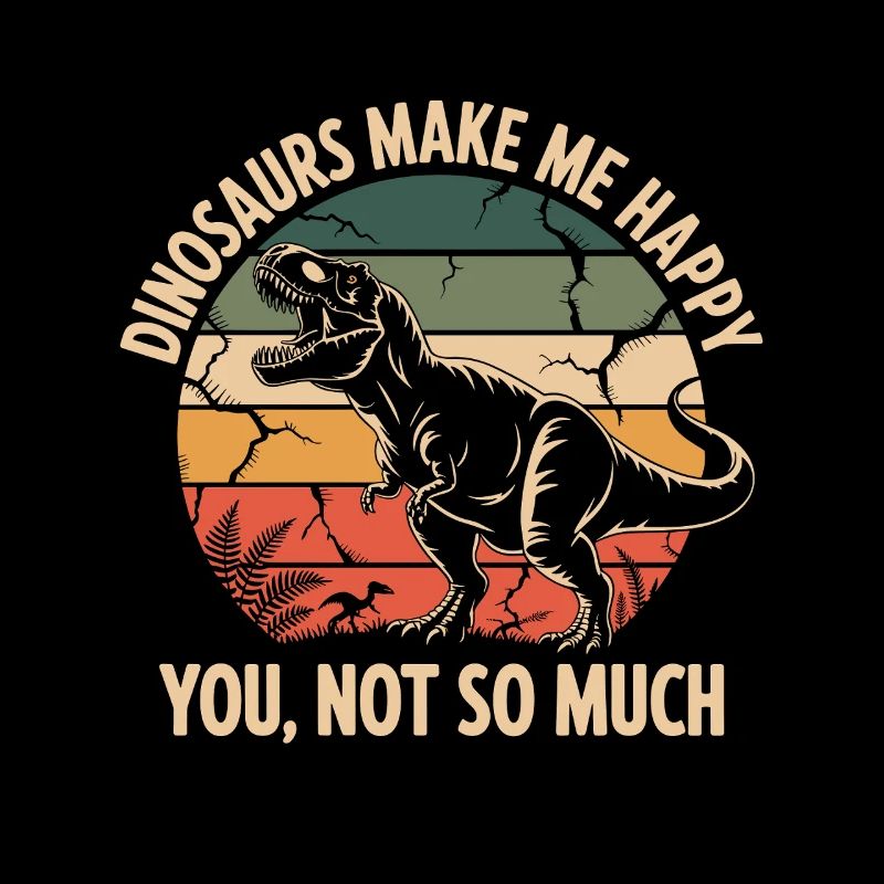 Les dinosaures me rendent heureux