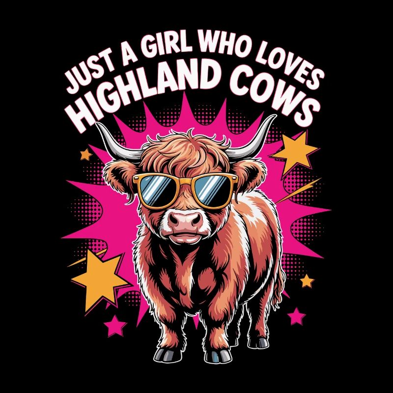 Juste une fille qui aime les vaches Highland