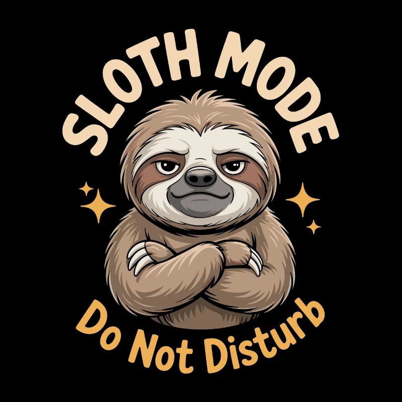 Sloth Fashion Funny Sloth