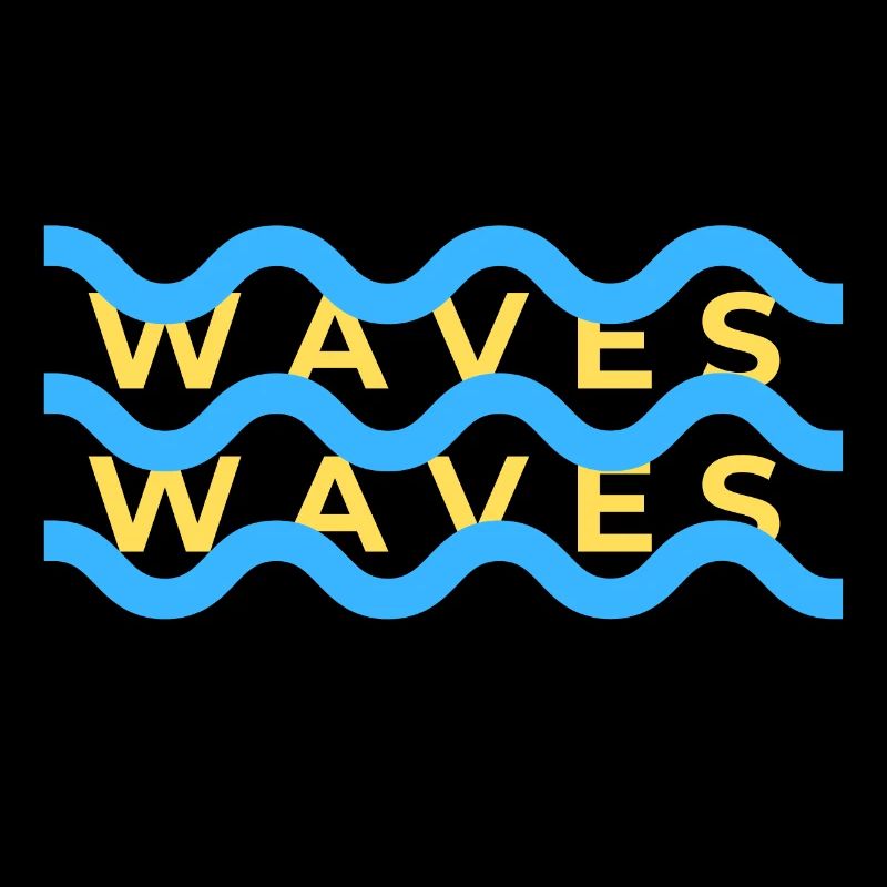 Waves Wellen Surferlook Design