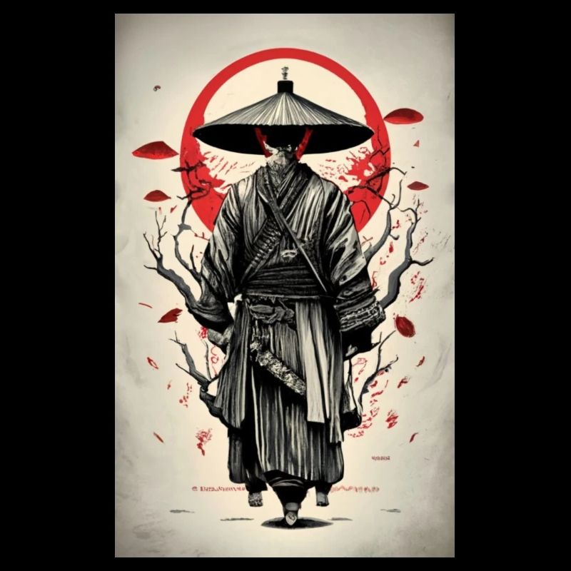 Affiche japonais médiéval