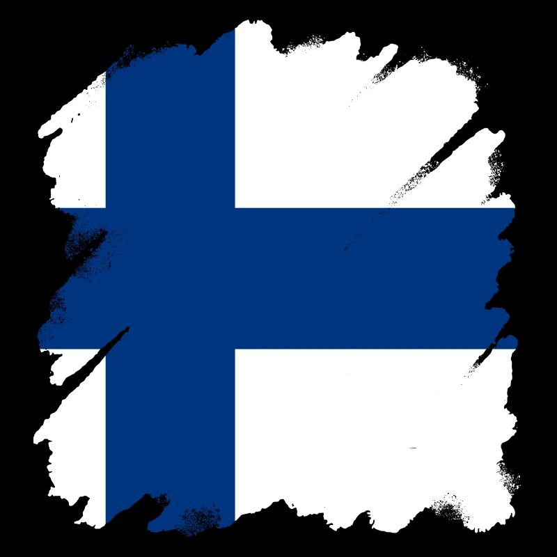 Finlande Drapeau Suomi Drapeau finlandais utilisé Look