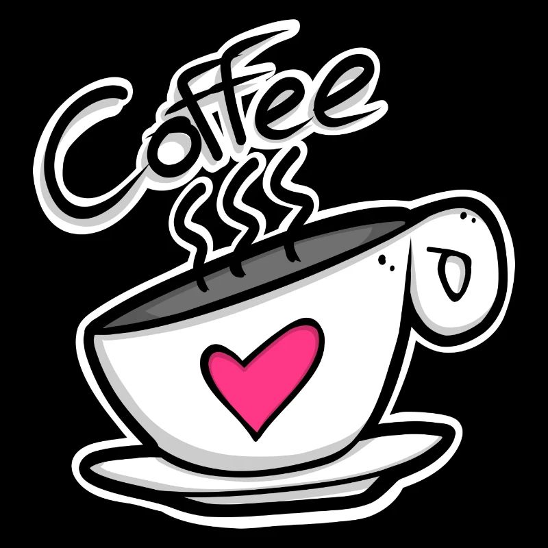 Coffee heart – caffeine served with love!