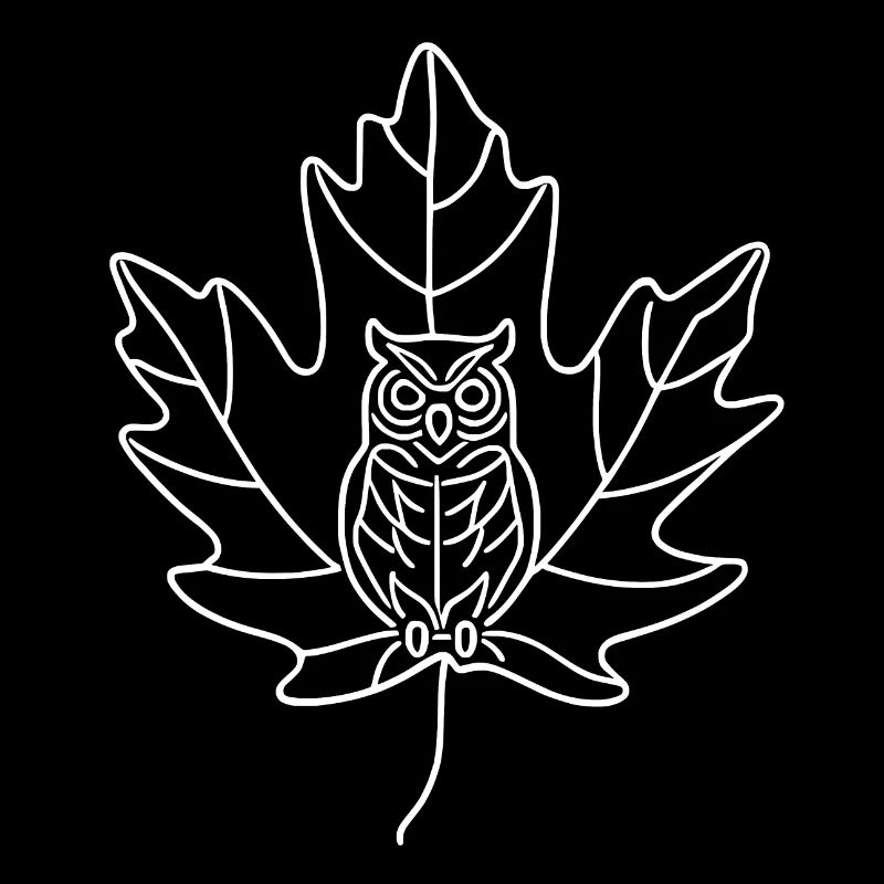 Hibou Érable Blanc