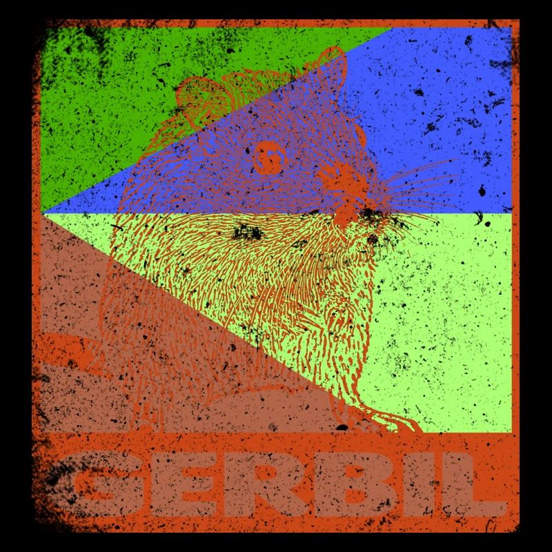 Gerbil dans le look used