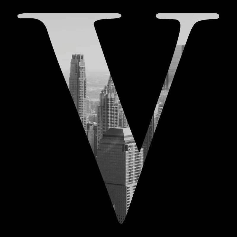 New Yorker Buchstabe V