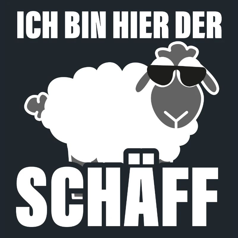 Ich bin hier der Chef Schaf Schäff Wortspiel