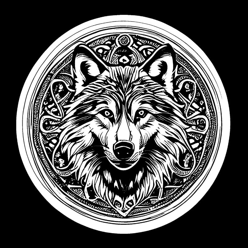 Wolf Wikinger Nordisch Kreis Centic