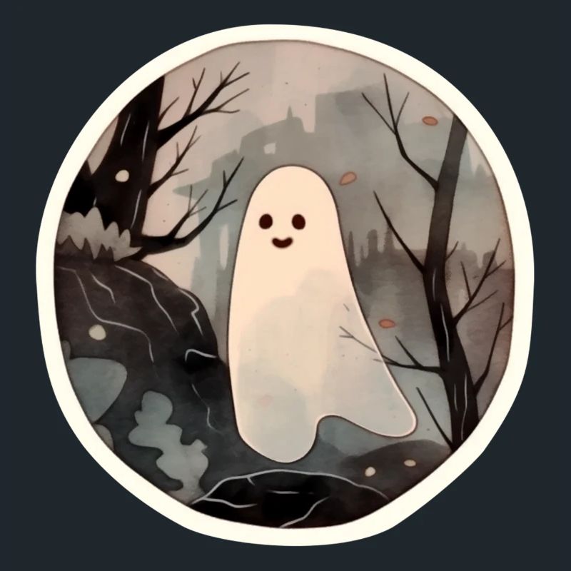 Ein Geist an Halloween