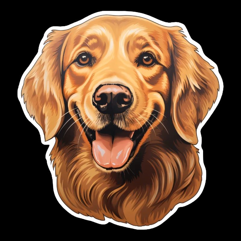 Golden Retriever Head