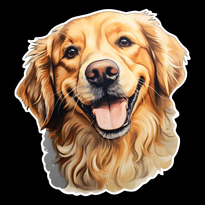 Golden Retriever Head