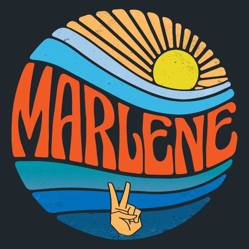 Marlene Shirt Vintage Sunset Marlene Groovy Tie