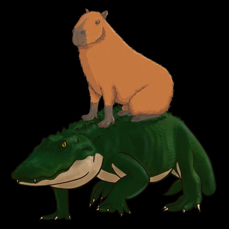 Capybara Alligator