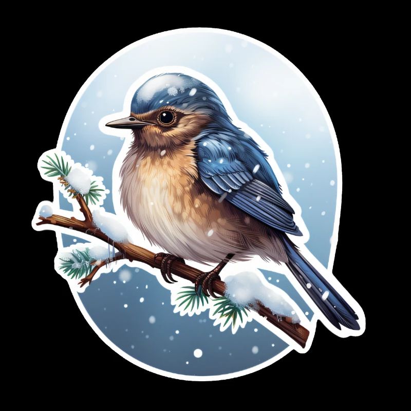 Wintervogel Schnee