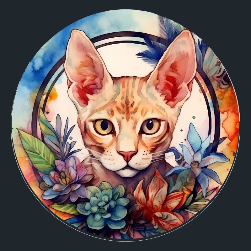 Devon Rex chat Boho Style, chats d’amour
