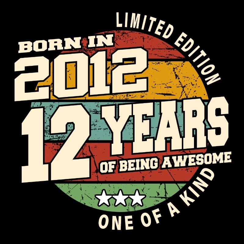 2012 Vintage Retro Classic 12 Year Old