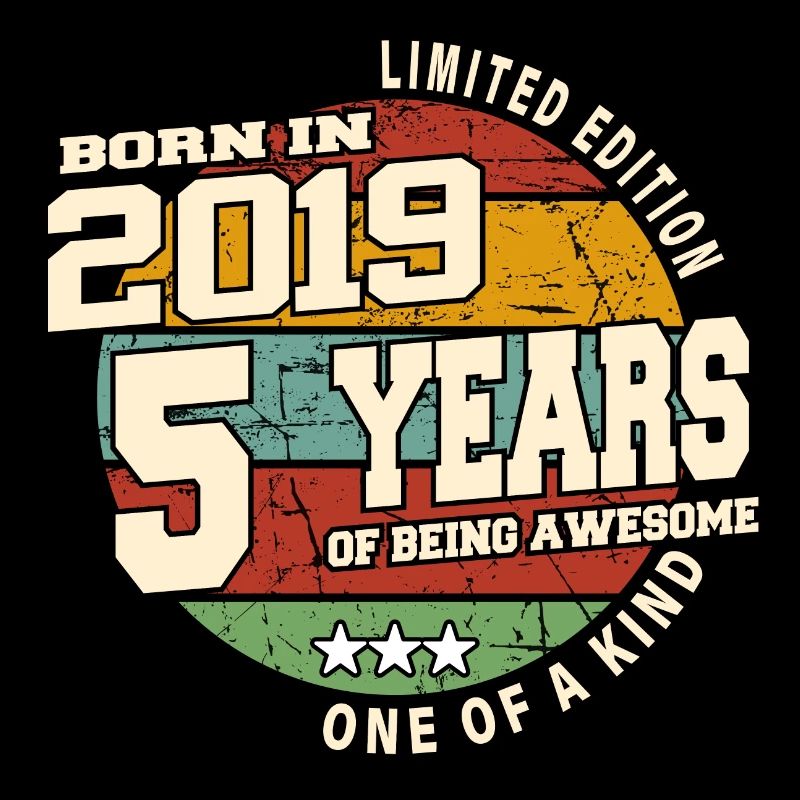 2019 Vintage Retro Classique 5 ans