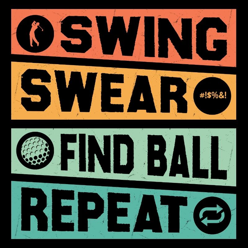 Swing jurer trouver une balle Répéter Golf Golf