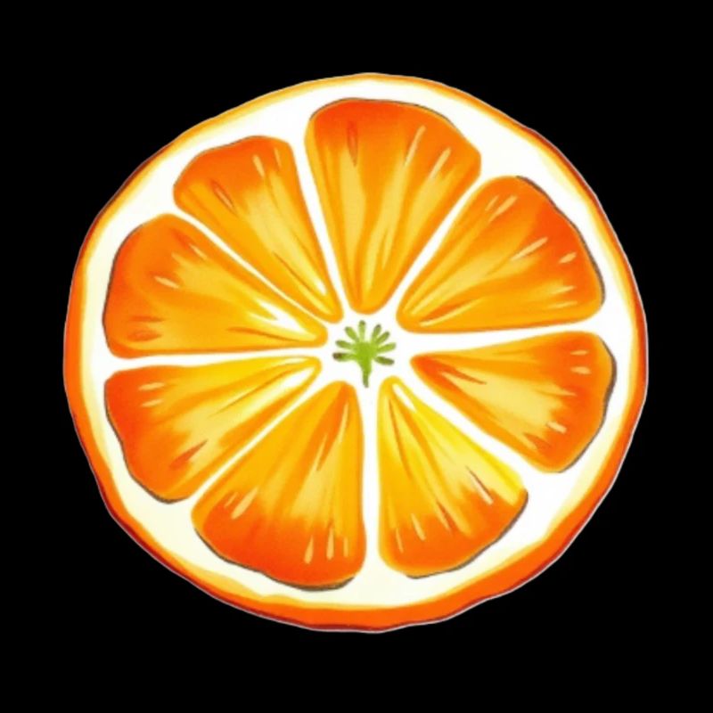 Painted orange