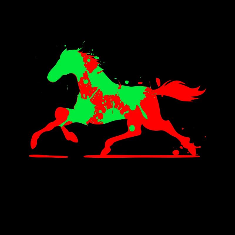 Art cheval paintball courses de chevaux