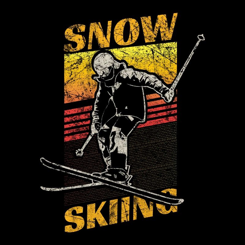 Retro Ski Geschenk