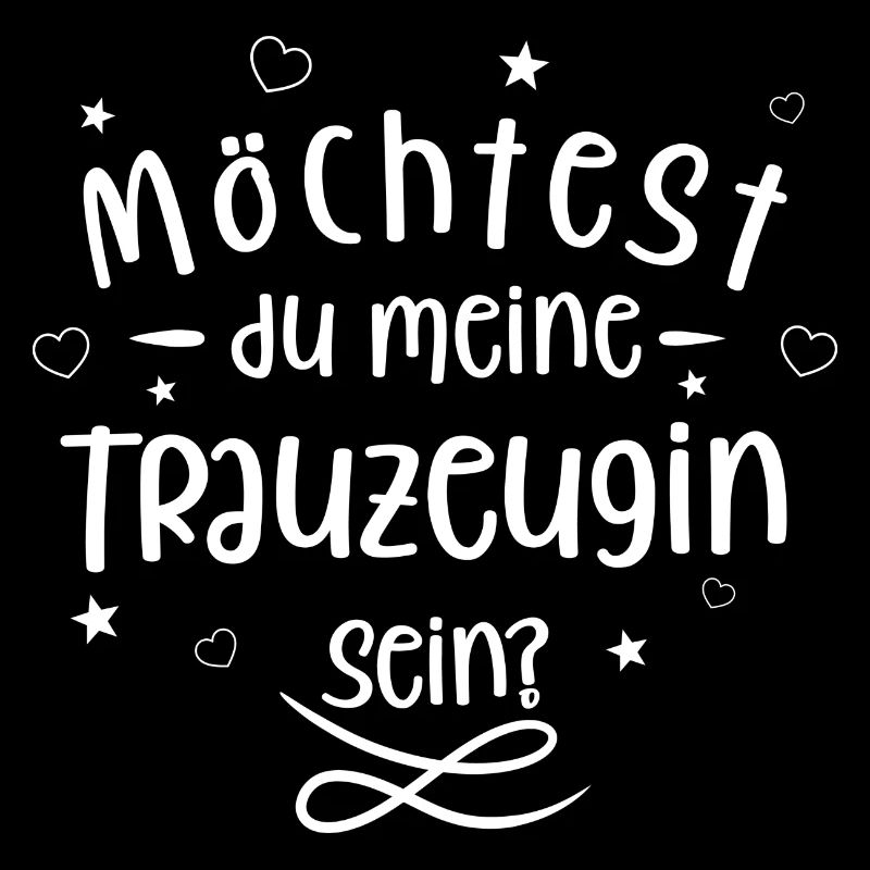 Möchtest du meine Trauzeugin sein? (weiß)