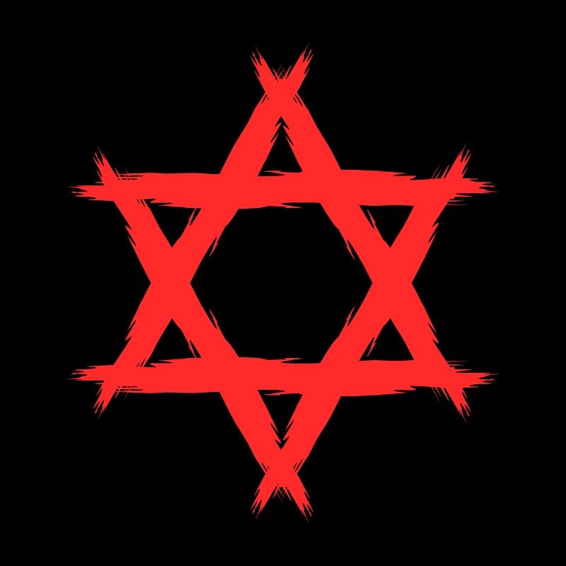 Etoile de David religion rouge