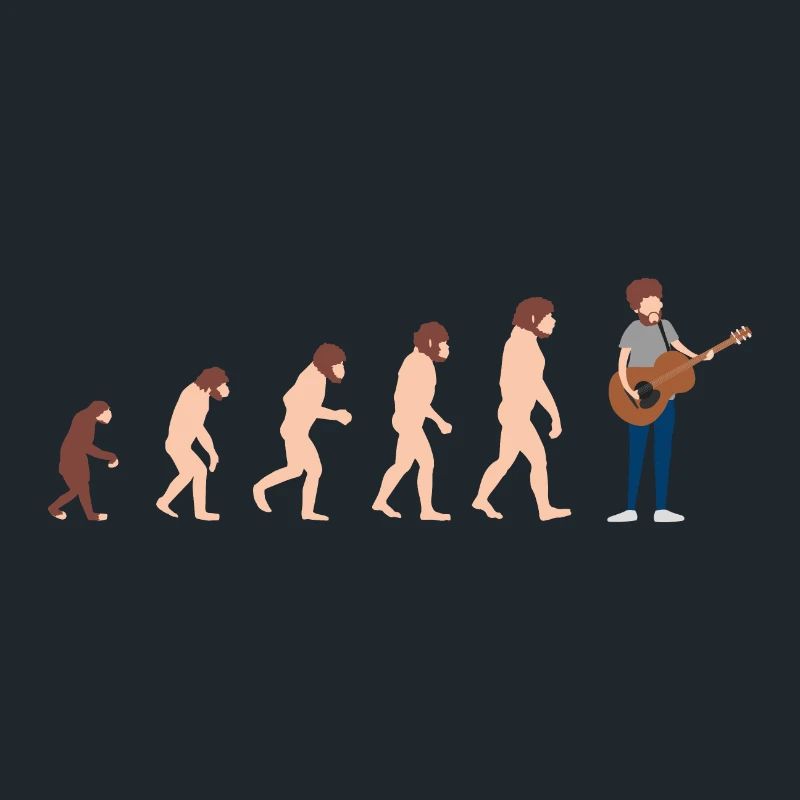 Guitariste Evolution Idée cadeau amusante