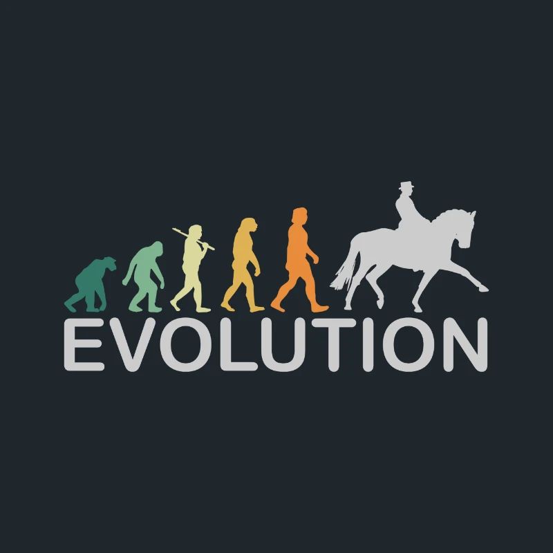 Cheval de dressage évolution cadeau rétro