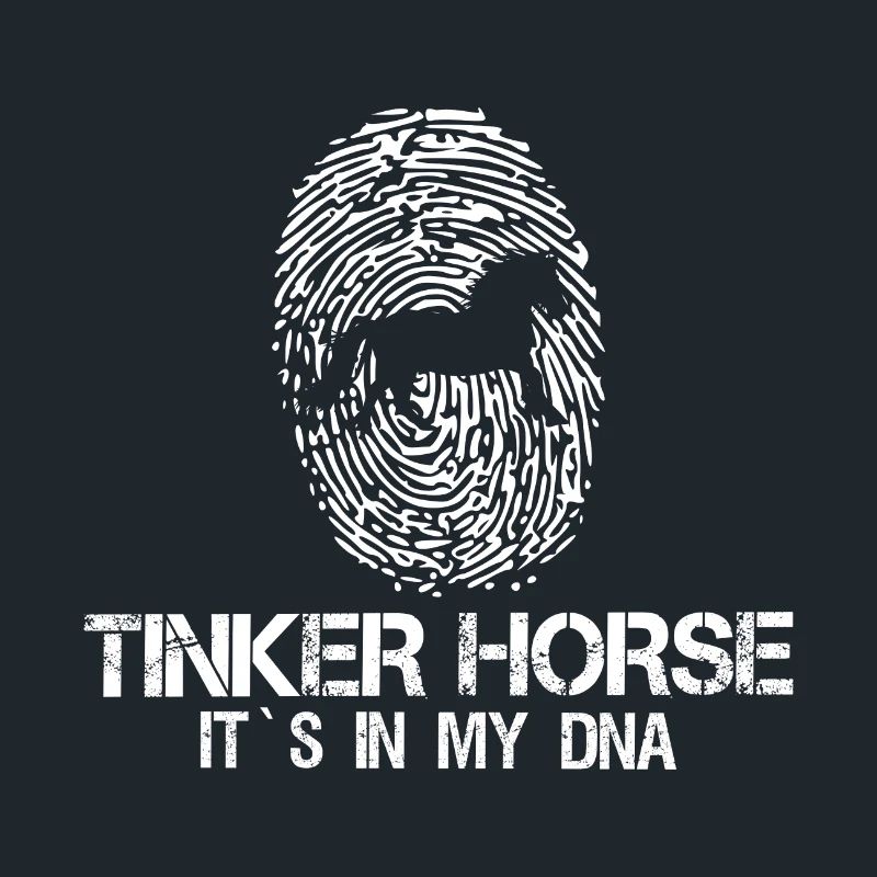 Irish Tinker Pferd DNA Spruch Geschenk Idee