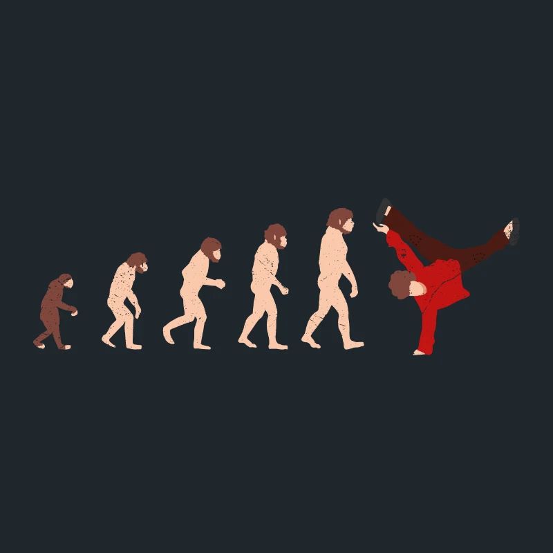Evolution Breakdance Idée cadeau drôle