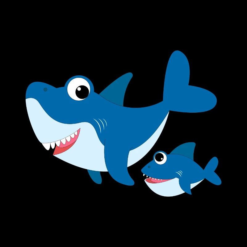 Requin bleu requin bleu bébé requin doux mignon