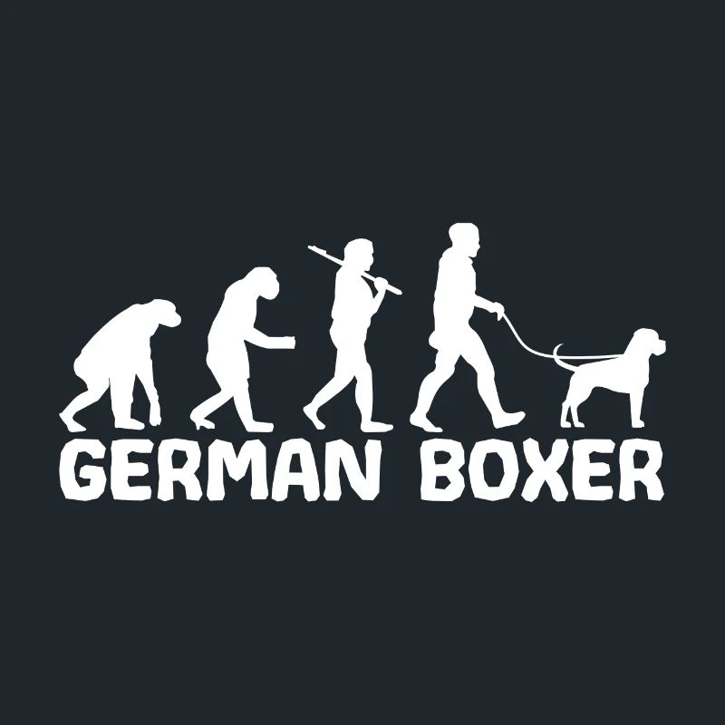 Deutsche Boxer Hundebesitzer Gassi Evolution