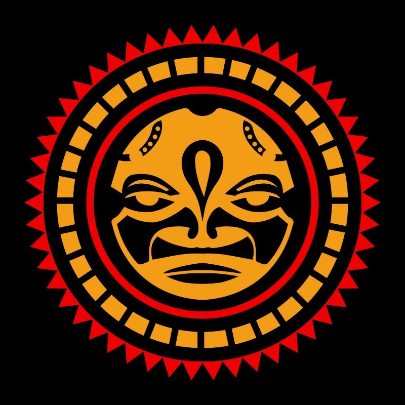 Samoa Sun Polynesian Tribal Tattoo-Geschenkidee