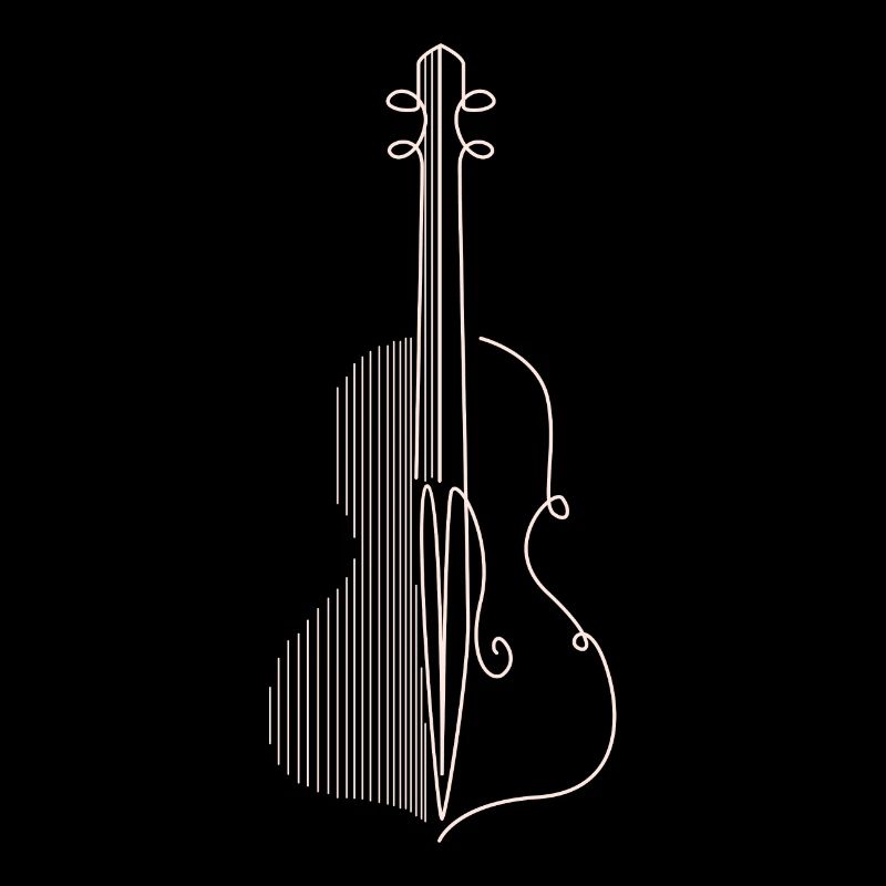 Violin Violin Chello Minimalist Simple